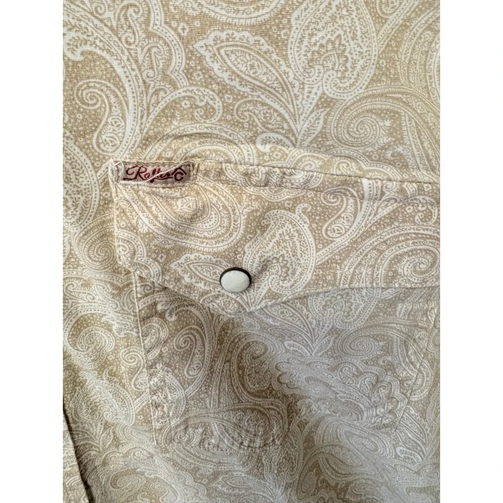 Rafter C Cowboy Quality Paisley Long Sleeve Western Shirt Men's L - Picture 2 of 12